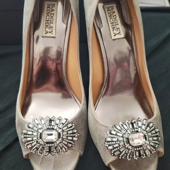 Badgley Mischka Opened Toe Shoes Size 9M - Picture 1 of 13